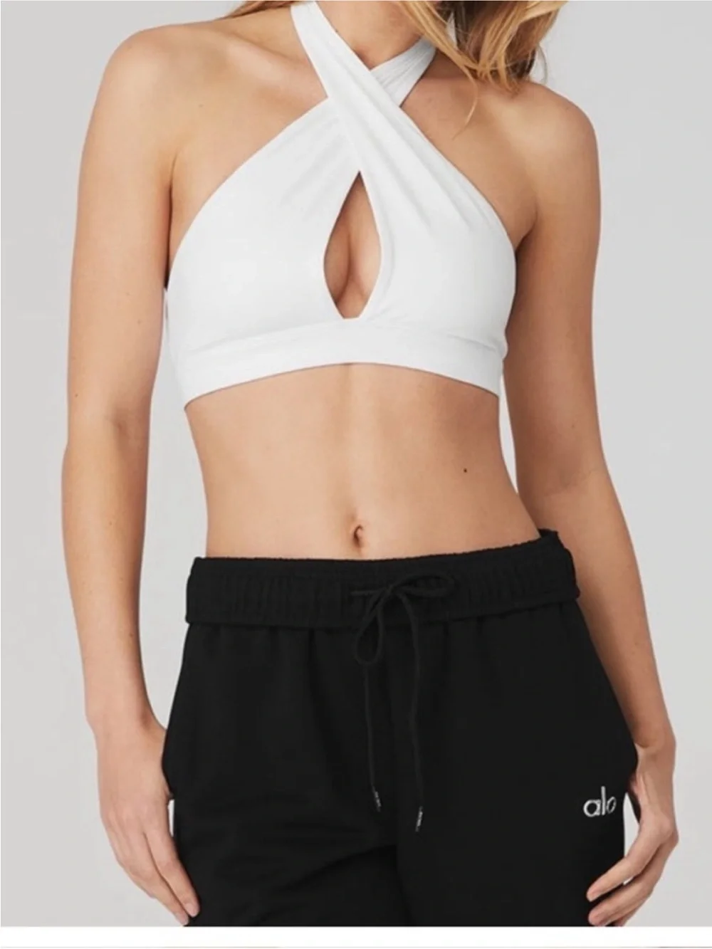 Alo Alosoft Switch It Up Bra White